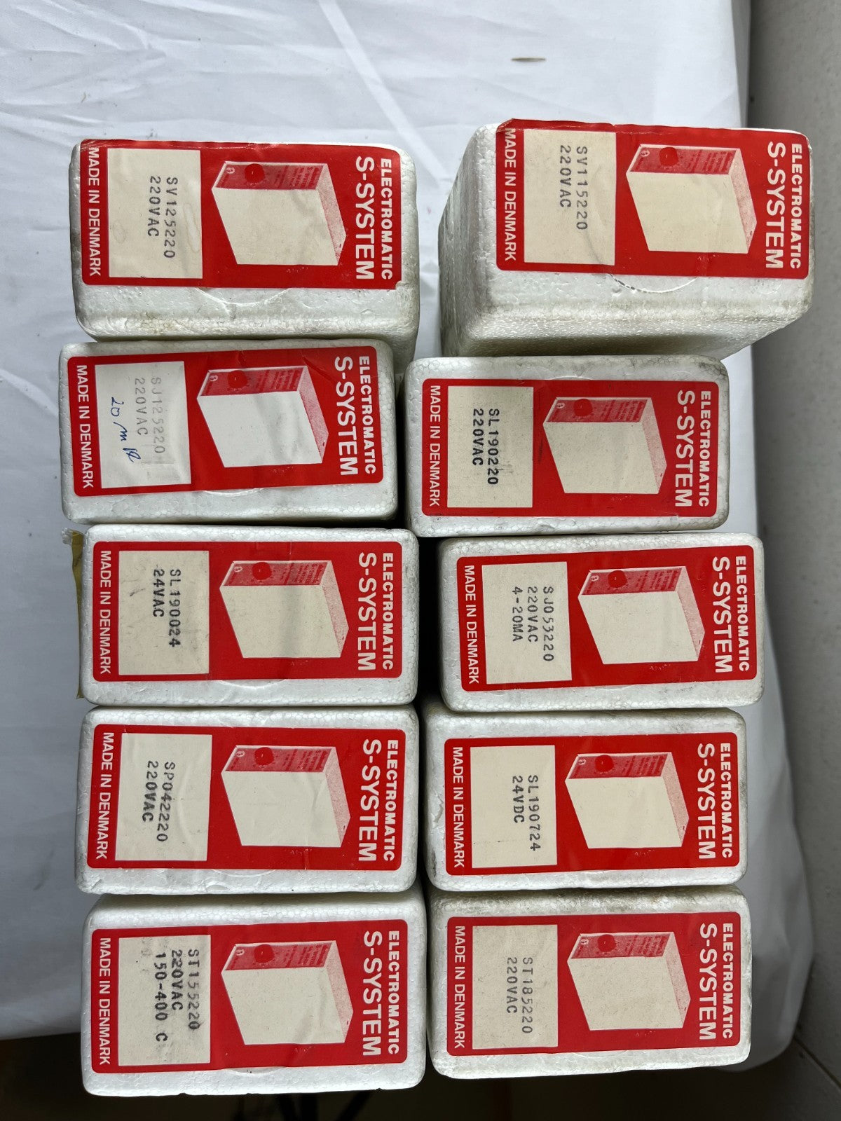 10x Electromatic S-System Dual Level Relay Mixed Models 220VAC Denmark Bundle