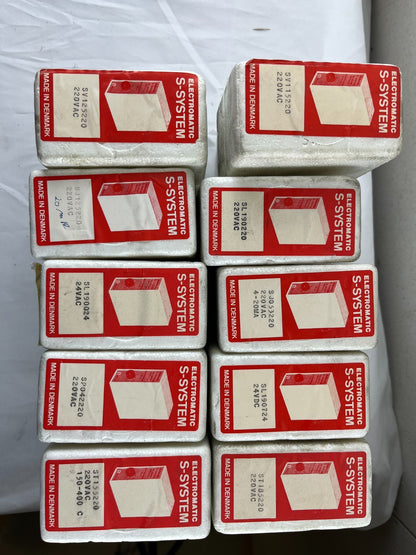 10x Electromatic S-System Dual Level Relay Mixed Models 220VAC Denmark Bundle