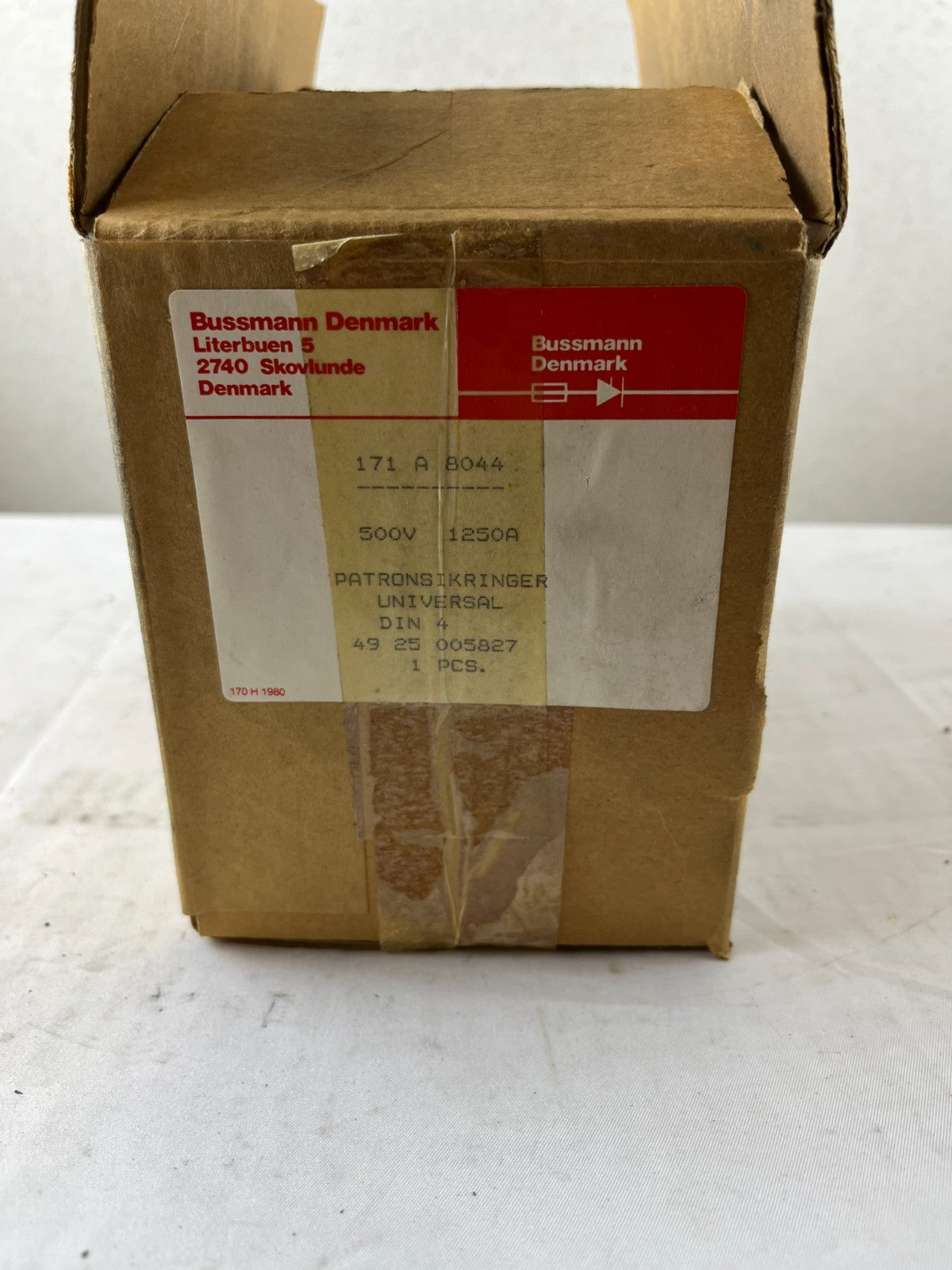 Bussmann 171A8044 Universal DIN 4 Fuse 1250A 500V High Speed NH New Spare