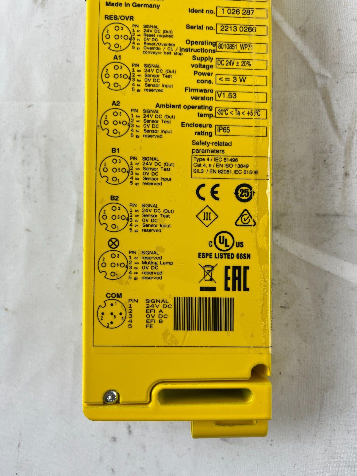 SICK UE403-A0930 Muting Safety Module Controller Type 4 SIL3 IP65 Germany NEW