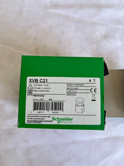Schneider Electric XVB C21 Harmony Unit Base Cover 12-230V IP66 New Spare Unit
