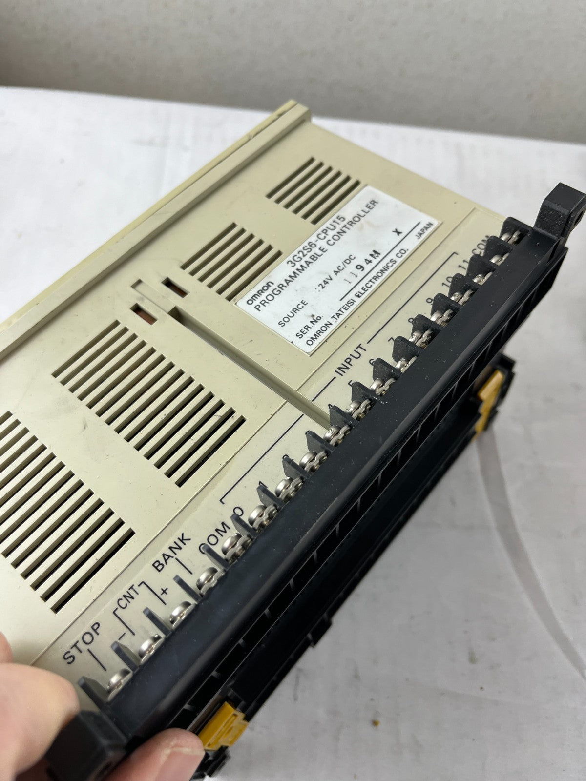 Omron SYSMAC S6 3G2S6‑CPU15 Programmable Controller 12–24 VDC In 8 Relay Out
