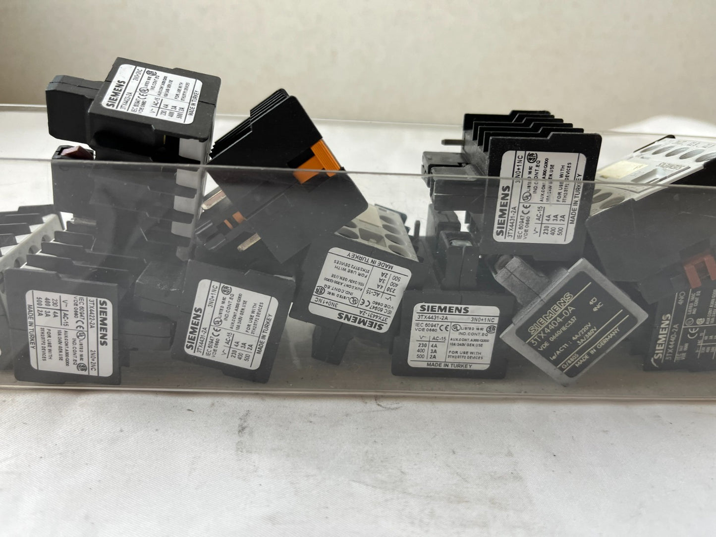 Siemens 3TX44 Contactor Relay Aux Blocks Mixed Lot 230–500V 3NO/2NC Used Spares