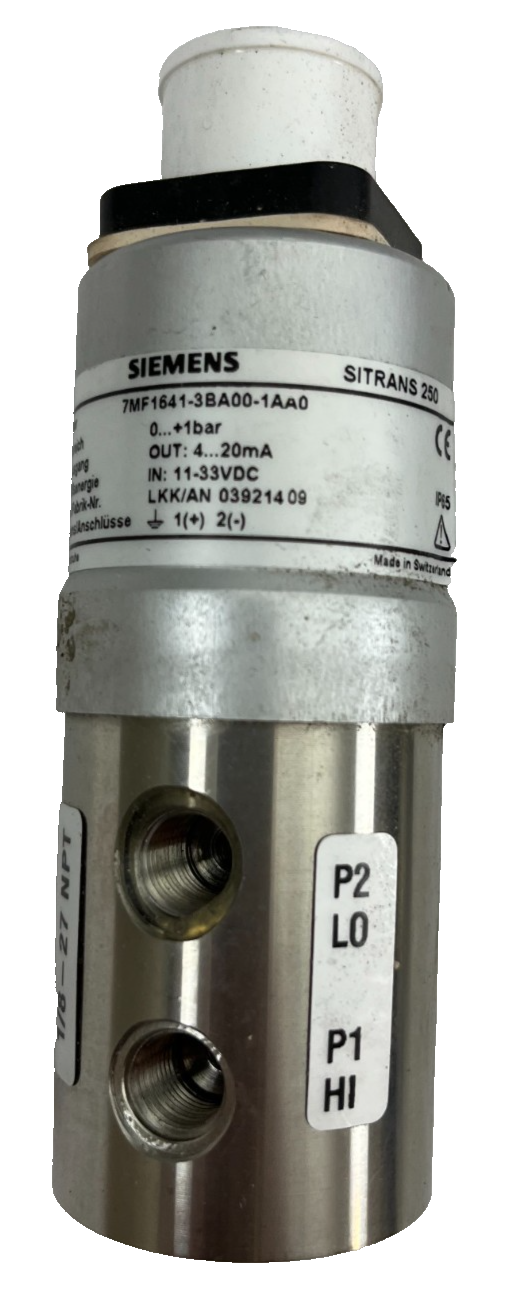 Siemens SITRANS P250 Differential Pressure Transmitter 7MF1641-3BA00-1AA0 Used