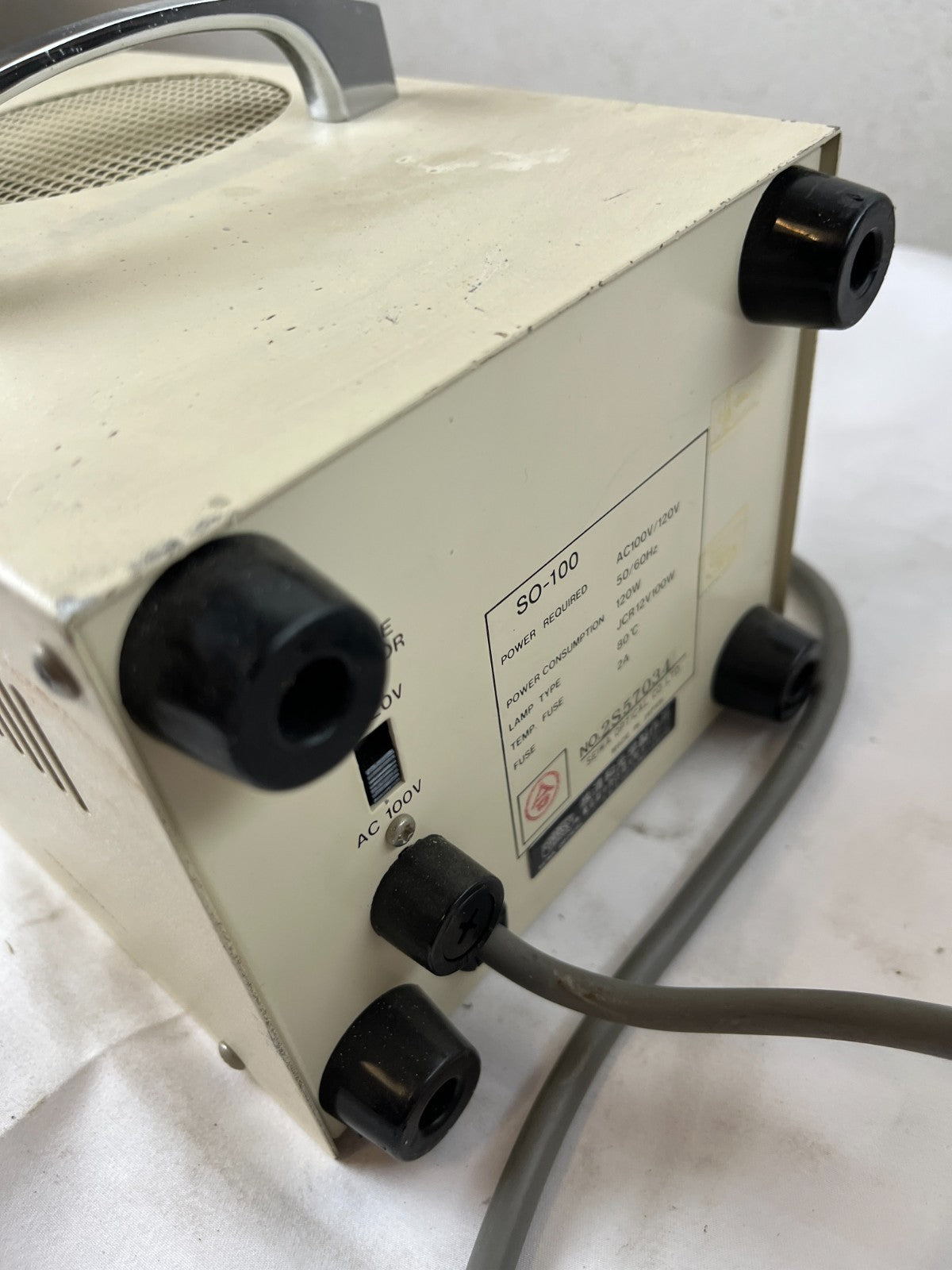 Seiwa Optical SO-100 Fiber Illuminator 100W Microscope Light Source Japan Used