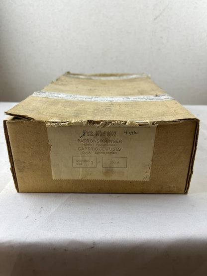 4x LK‑NES 170E6022 200A 500V HL Cartridge Fuses Size 2 NEW NOS Spare Part