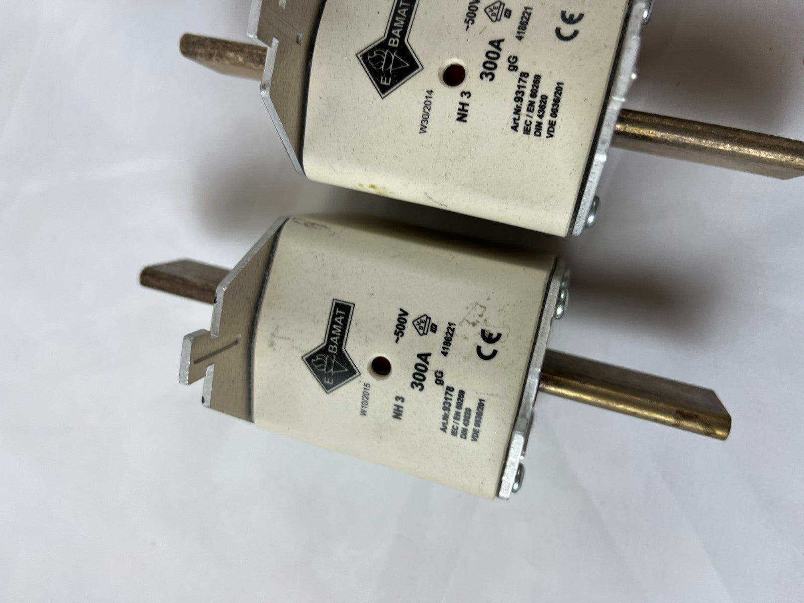 Damat NH3 300A 500V GG Fuses Lot Of 3x Used Spare Units Bundle