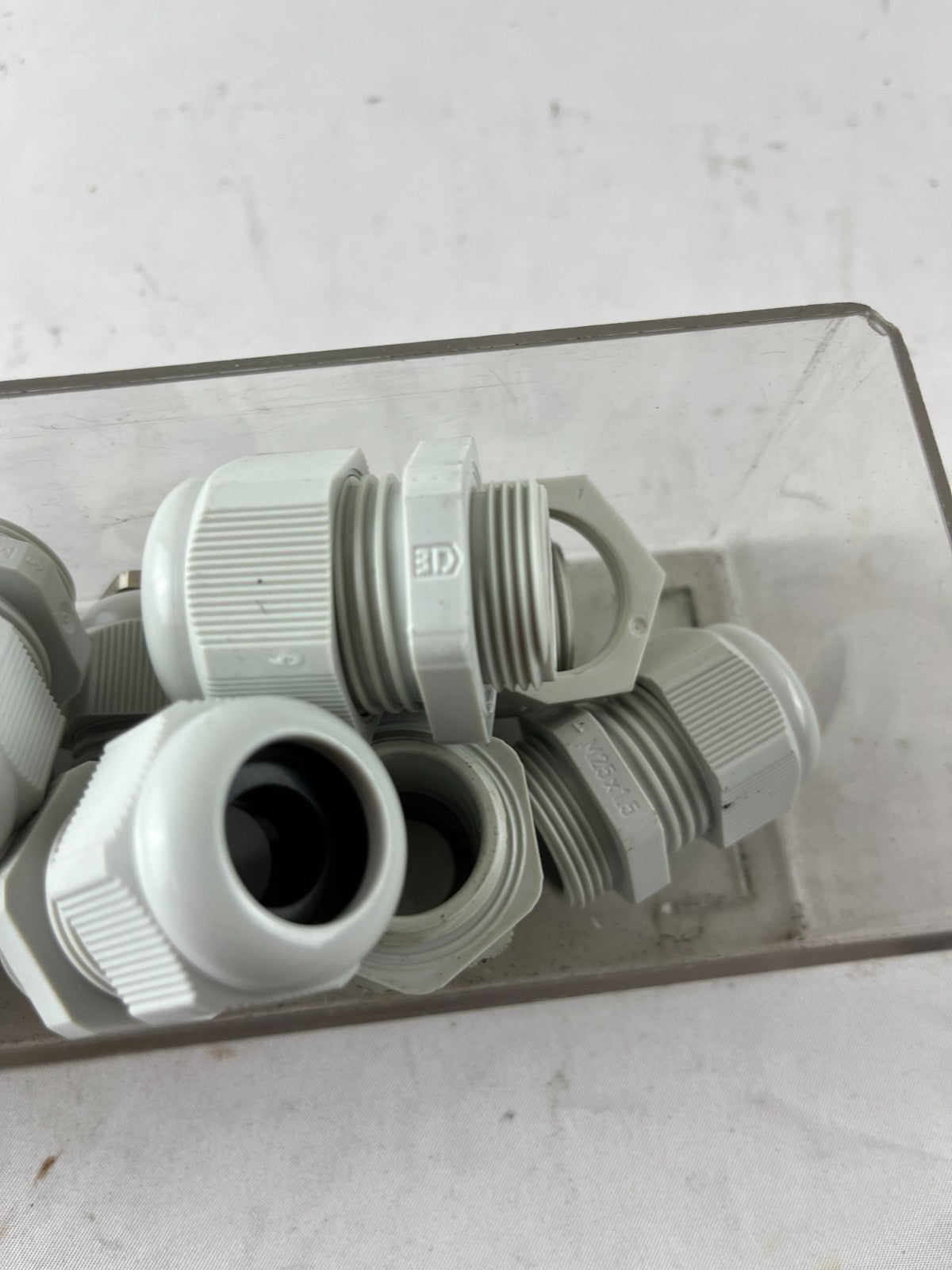 M25x1.5 Cable Gland Bundle Grey Plastic IP Rated Used Lot Spare Parts
