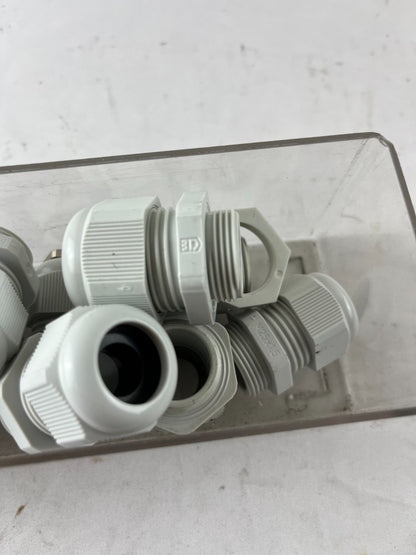 M25x1.5 Cable Gland Bundle Grey Plastic IP Rated Used Lot Spare Parts