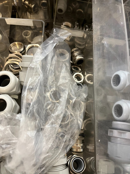 Detzel Univolt Cable Gland Lot PG21 PG29 Plastic Metal Industrial Bulk Mixed