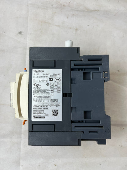 Schneider LC1D65A TeSys Contactor 80A 24V DC Coil Used Spare Unit
