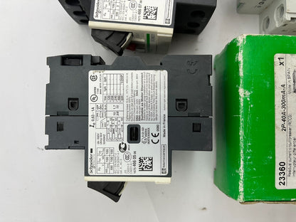 Schneider Electric GV2ME05, GV2ME07 Motor Circuit Breakers & 23360 RCCB Bundle