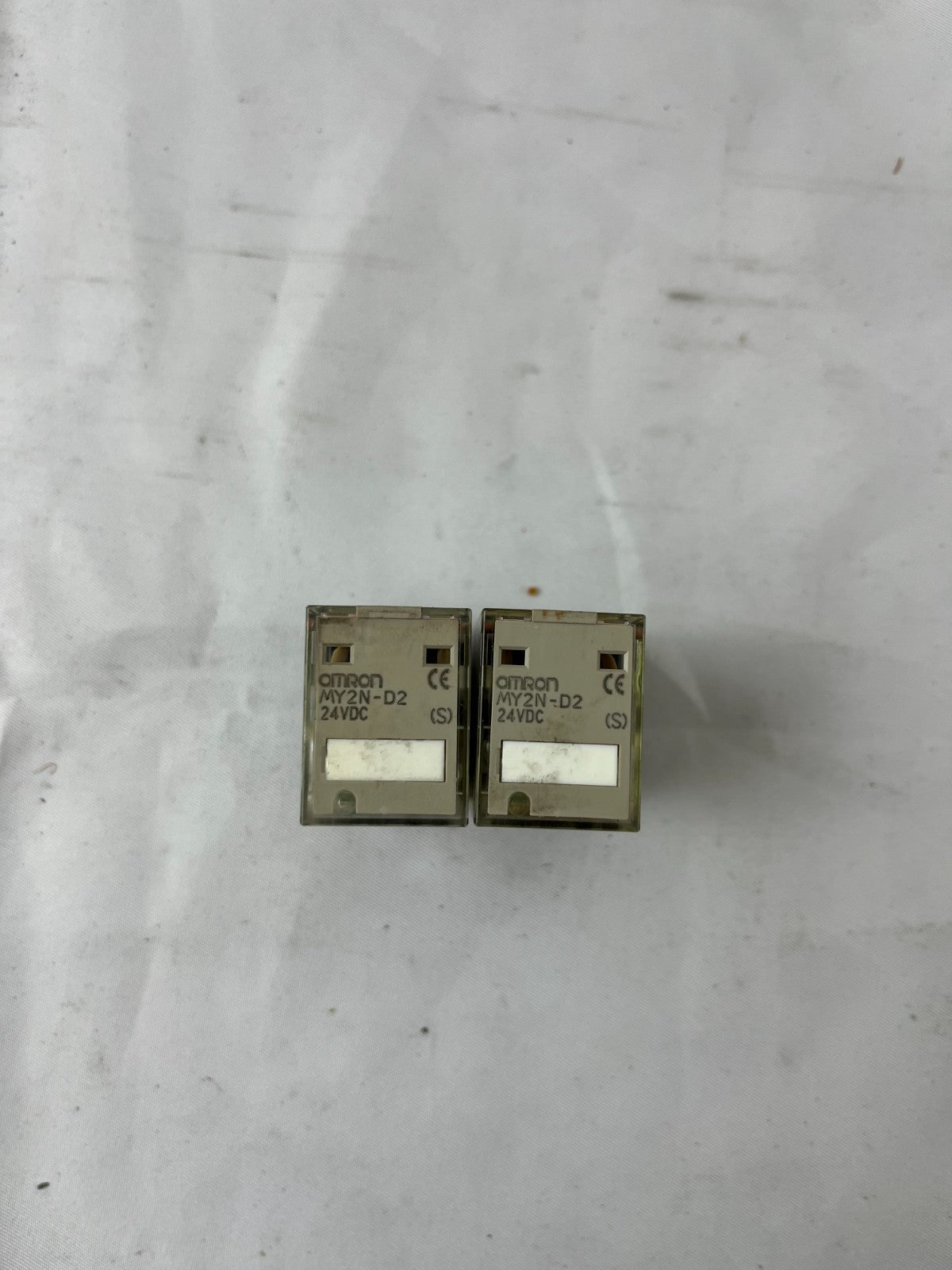 Omron MY2N-D2 Relay 24V DC DPDT Plug‑In – Lot of 2 Used Spare Units