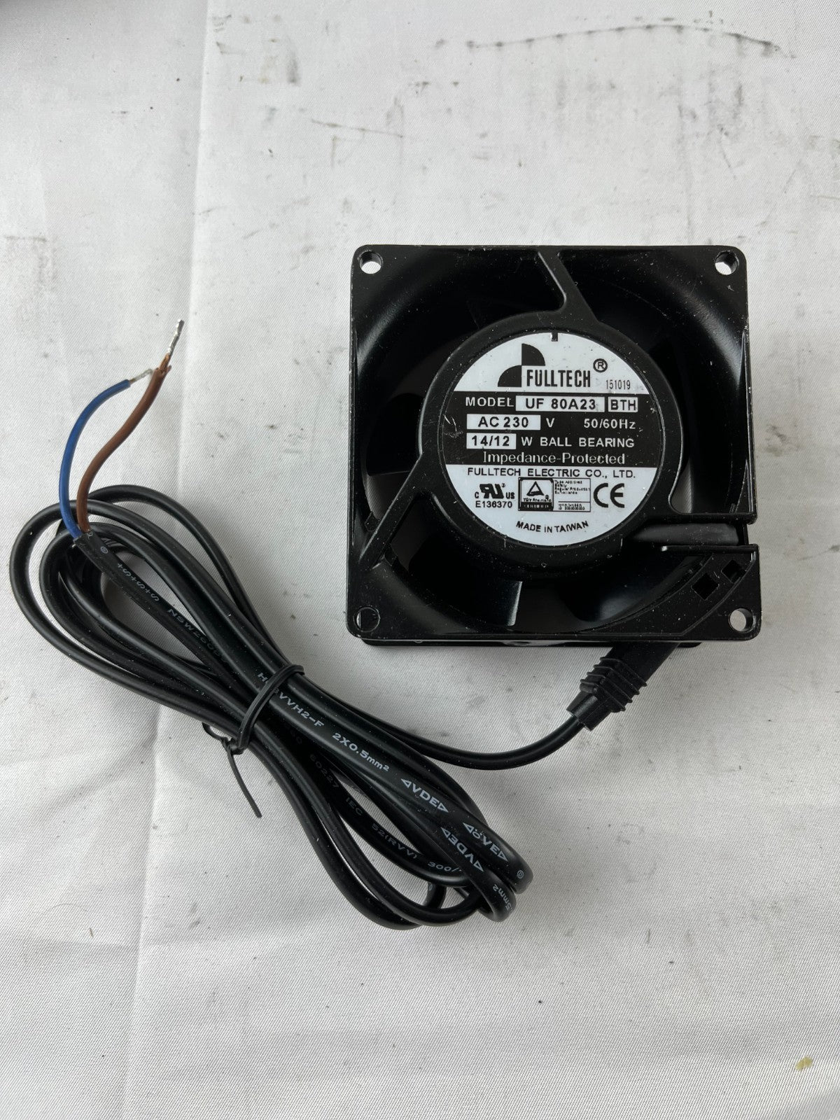 Fulltech UF 80A23 BTH 230VAC Axial Cooling Fan 80mm Ball Bearing New Spare