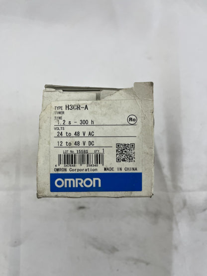 Omron H3CR-A Multifunction Timer 24–48VAC 12–48VDC 1.2s–300h DPDT New In Box