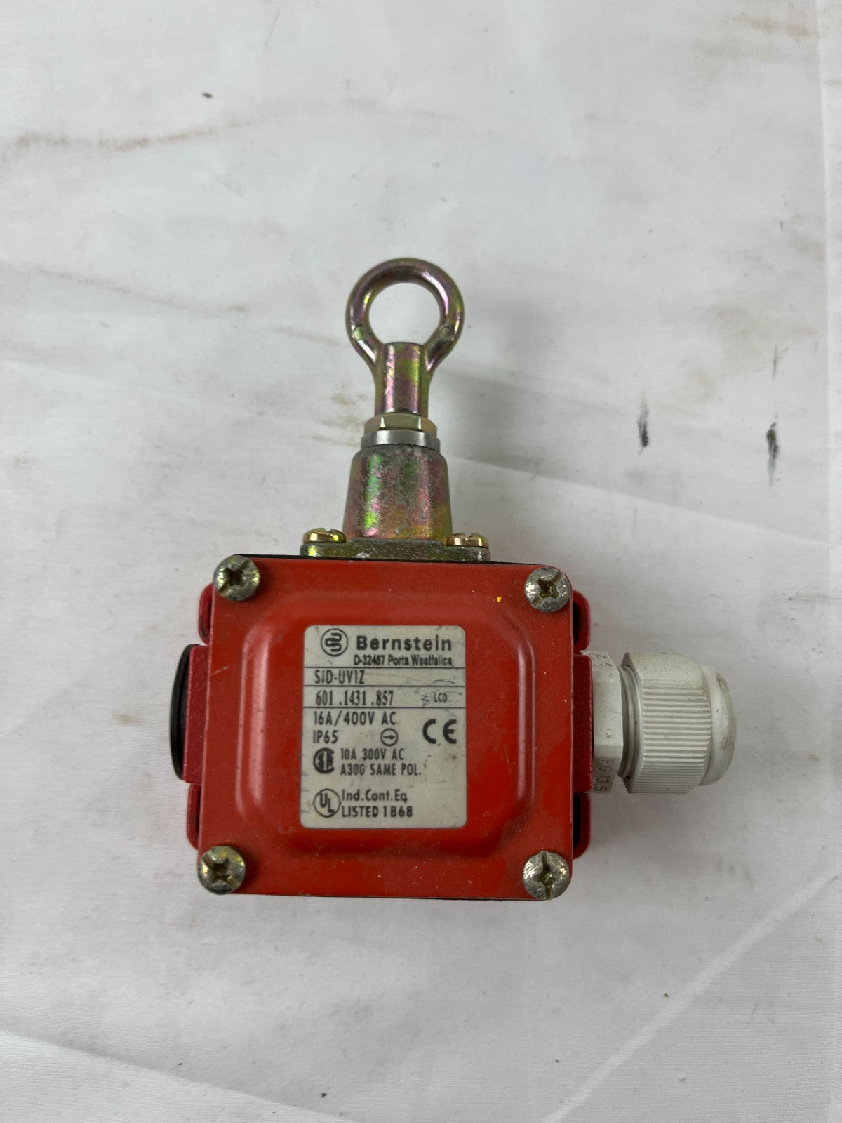 Bernstein SiD-UV1Z Safety Rope Pull Switch 601.1431.857 IP65 16A Used Working