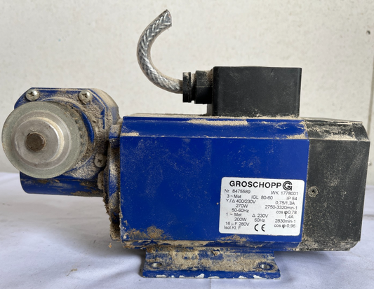 Groschopp Igl 80‑60 Ac Gear Motor 270W 400/230V Ip54 Used Working Spare Unit