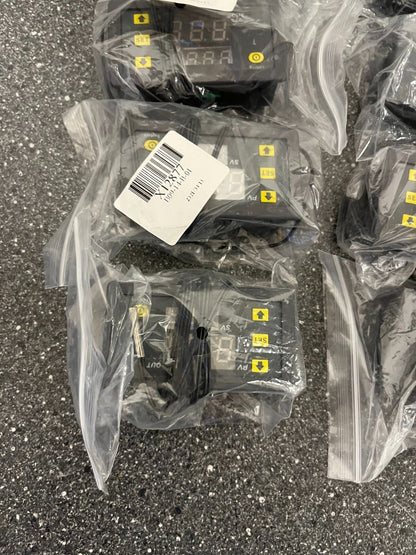 Lot of 8 Digital Temperature Controllers – X12877, New in Sealed Packaging