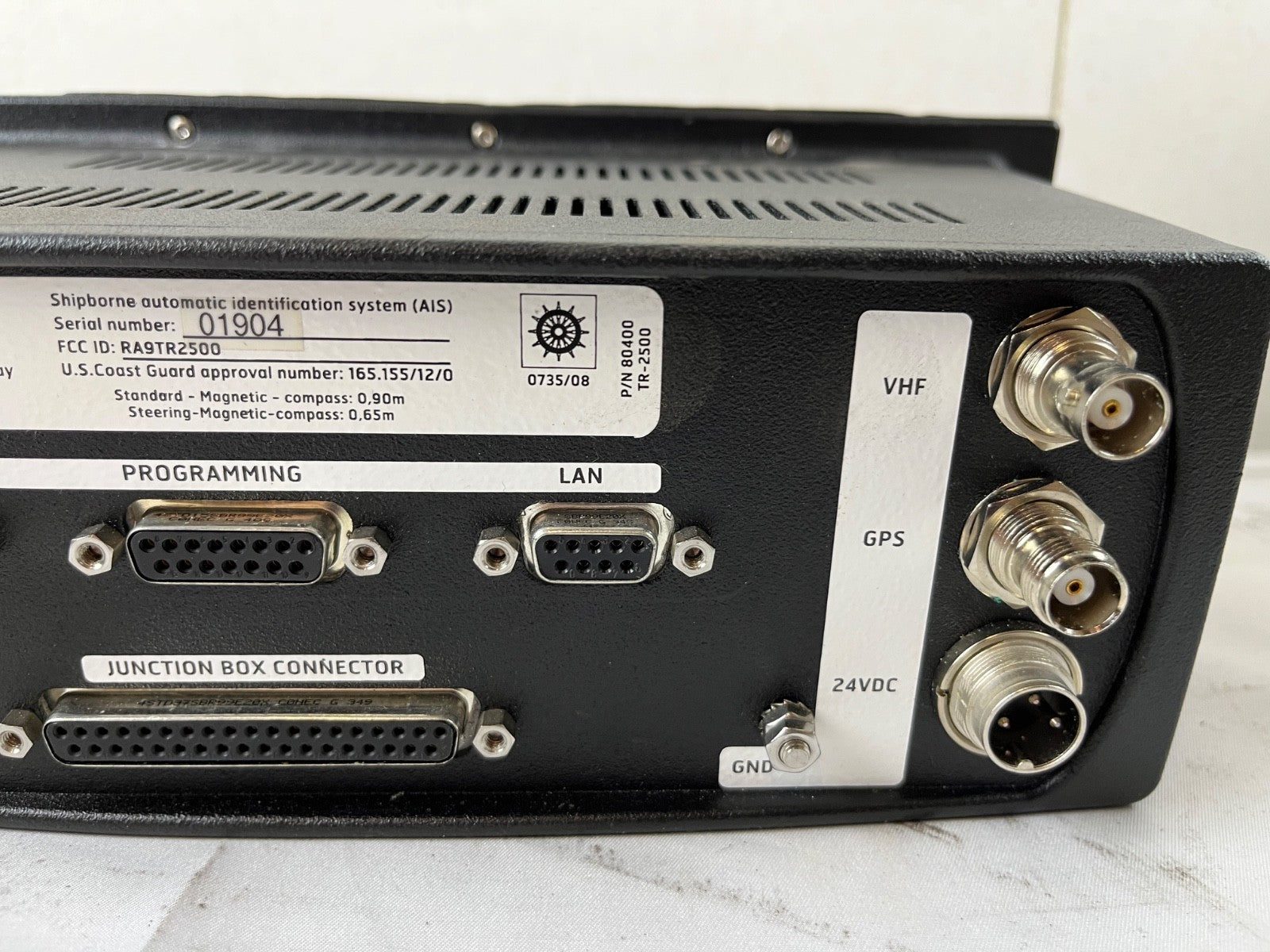 Jotron Tron UAIS TR-2500 AIS Transponder Shipborne Identification System Tested