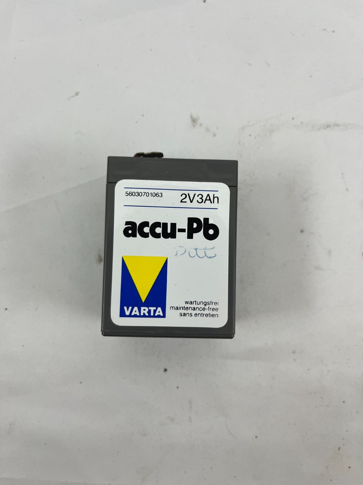 Varta accu-Pb 2V 3Ah Lead Battery 56030701063 Vintage NOS Box Germany