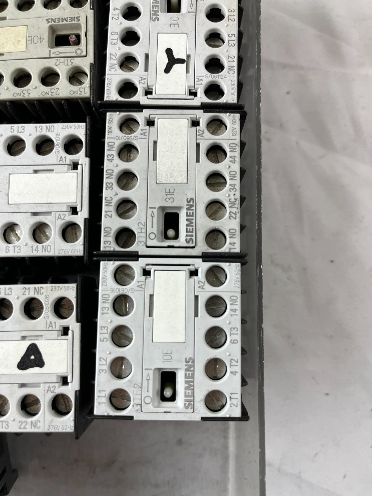 Siemens SIRIUS Contactor Relay Lot 13pcs 3TF2001 3TH2040 3TH Series Mixed Used
