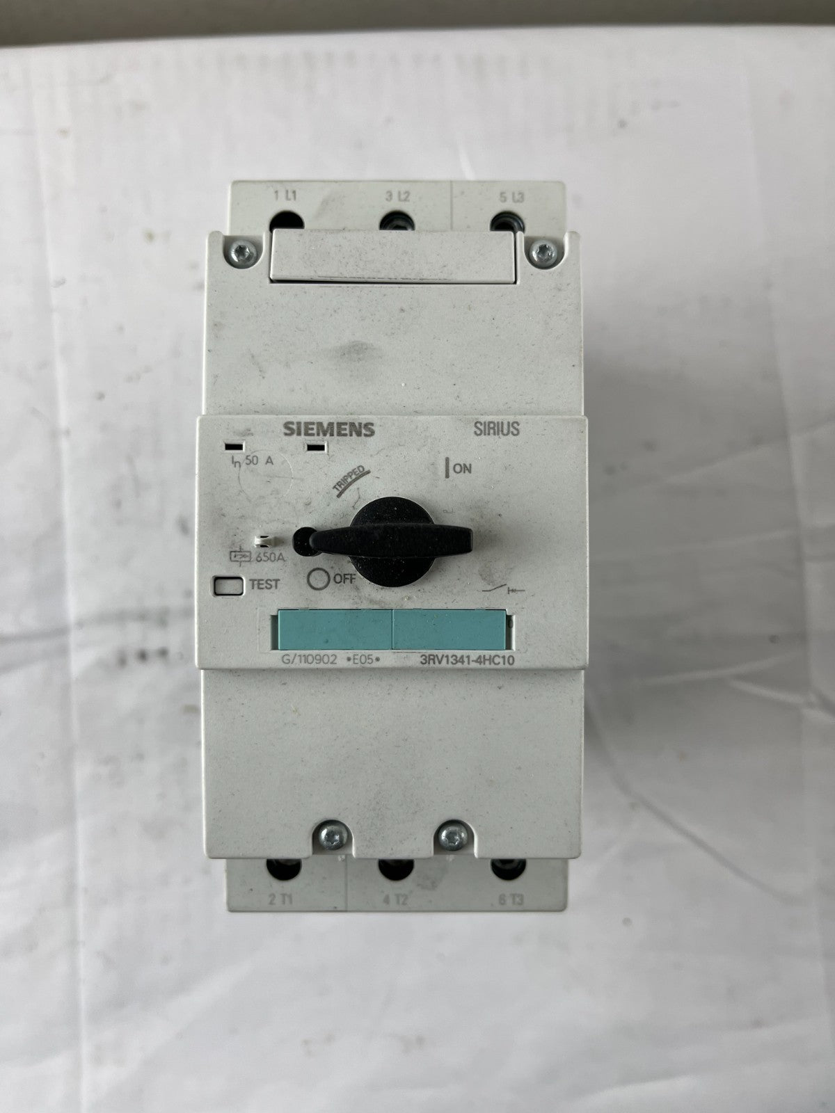 Siemens 3RV1341-4HC10 Sirius Motor Protection Circuit Breaker 50A S3 Used