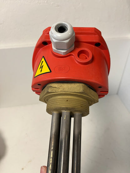 Newtronic 3kW Immersion Heater 230/400V Industrial Water Oil Brass Head New