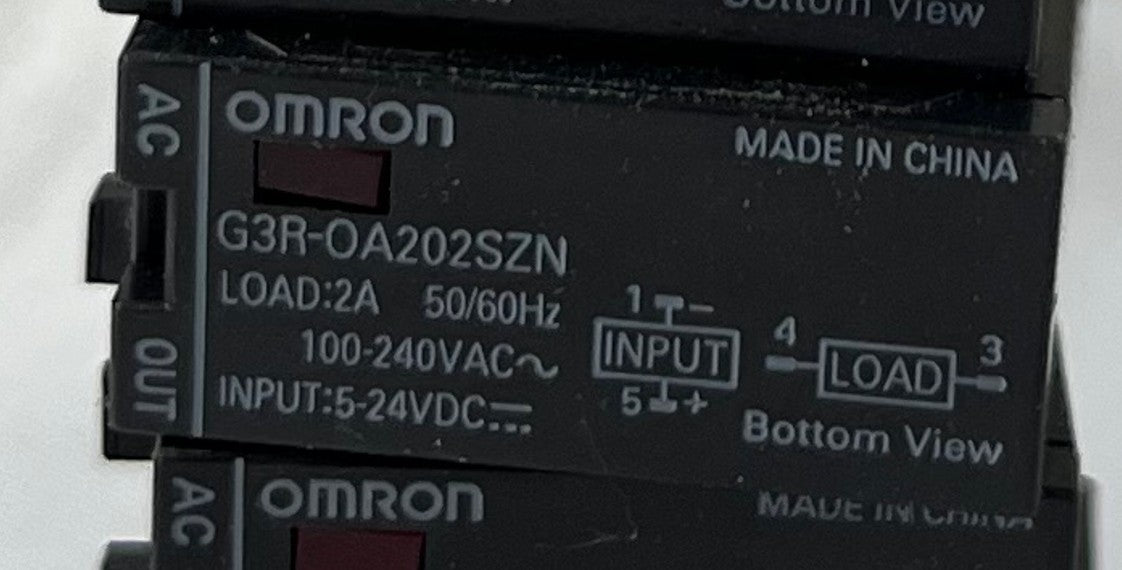 Omron G3R-OA202SZN Solid State Relay 2A 100–240VAC AC Output 5–24VDC Lot 12x NEW