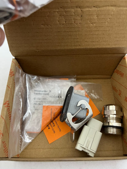 Weidmüller HDC KIT HA 04.402 M Heavy Duty Connector Set 4-Pole 16A 400V M20