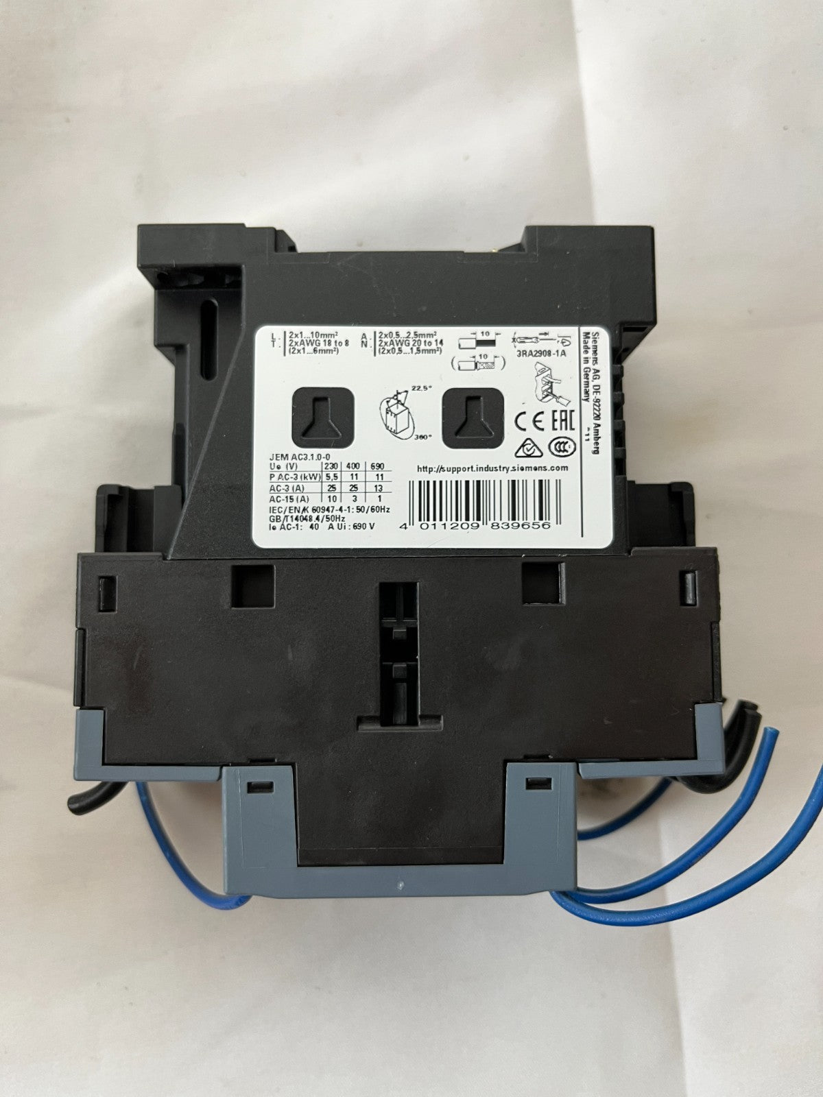 Lot of 10x Siemens Sirius 3RT2025-2FB40 Contactor 24V DC Motor Contactors Used