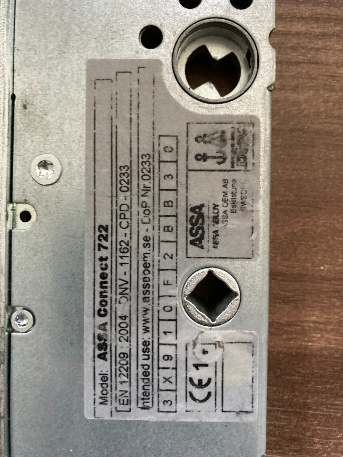 Assa Abloy Lock Case Connect 722 L: 22.5cm Emergency Exit Double Latch