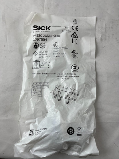 Sick IMS30-20NNSVC0S 1097594 Proximity Sensor M30 20mm NPN New Sealed Hungary