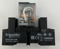 Schneider RXM4AB2B2BD 24VDC Plug-In Relay + RXZE2M114M DIN Rail Socket NEW