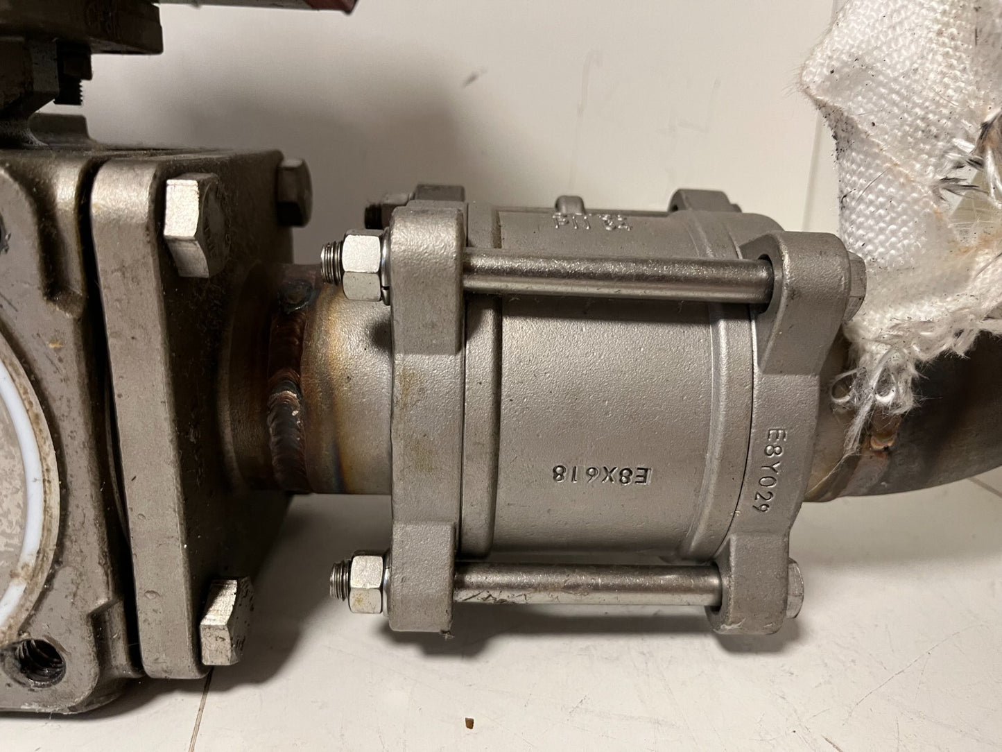 END-Armaturen ZD311567 DN50 Ball Valve Pneumatic Actuator Airtec Solenoid Used