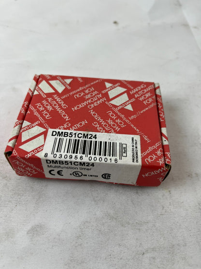 Carlo Gavazzi DMB51CM24 Multifunction Timer Relay 24-240VAC/DC New in Box