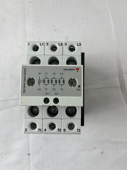 Carlo Gavazzi RGC3A60A25KKE 3-Phase Solid State Contactor 25A 42–660Vac Used