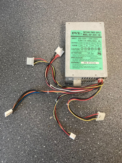 DVE DSP-0584-100 Switching Power Supply  - Used Condition - Vintage PC