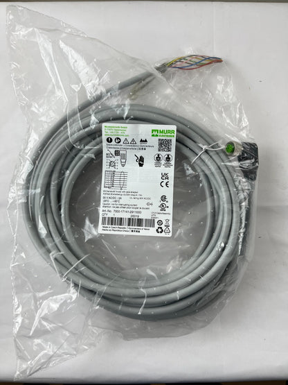 Murr Elektronik 7000-17141-2911000 M12 8-Pin Female 90° Shielded Cable 10m PUR