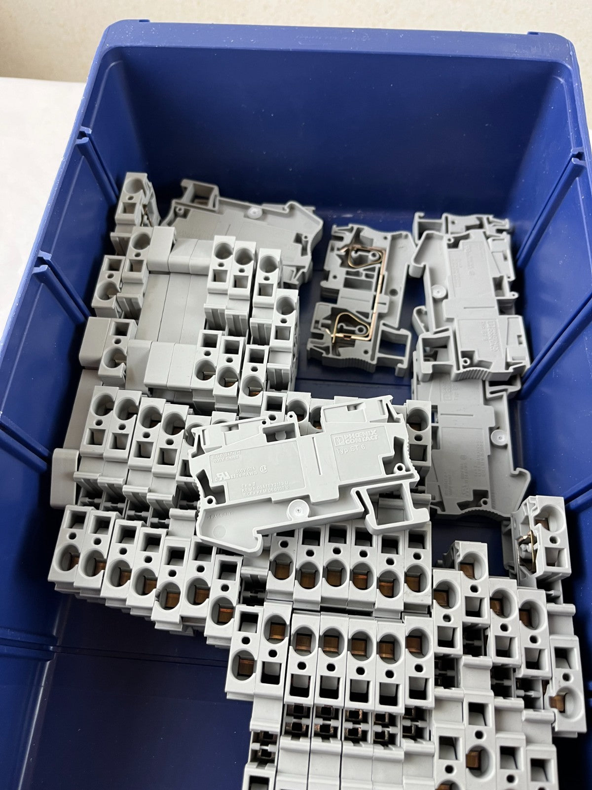 Phoenix Contact ST 6 Terminal Block Lot 1000V 41A Used Gray Spring ~40pc Bulk