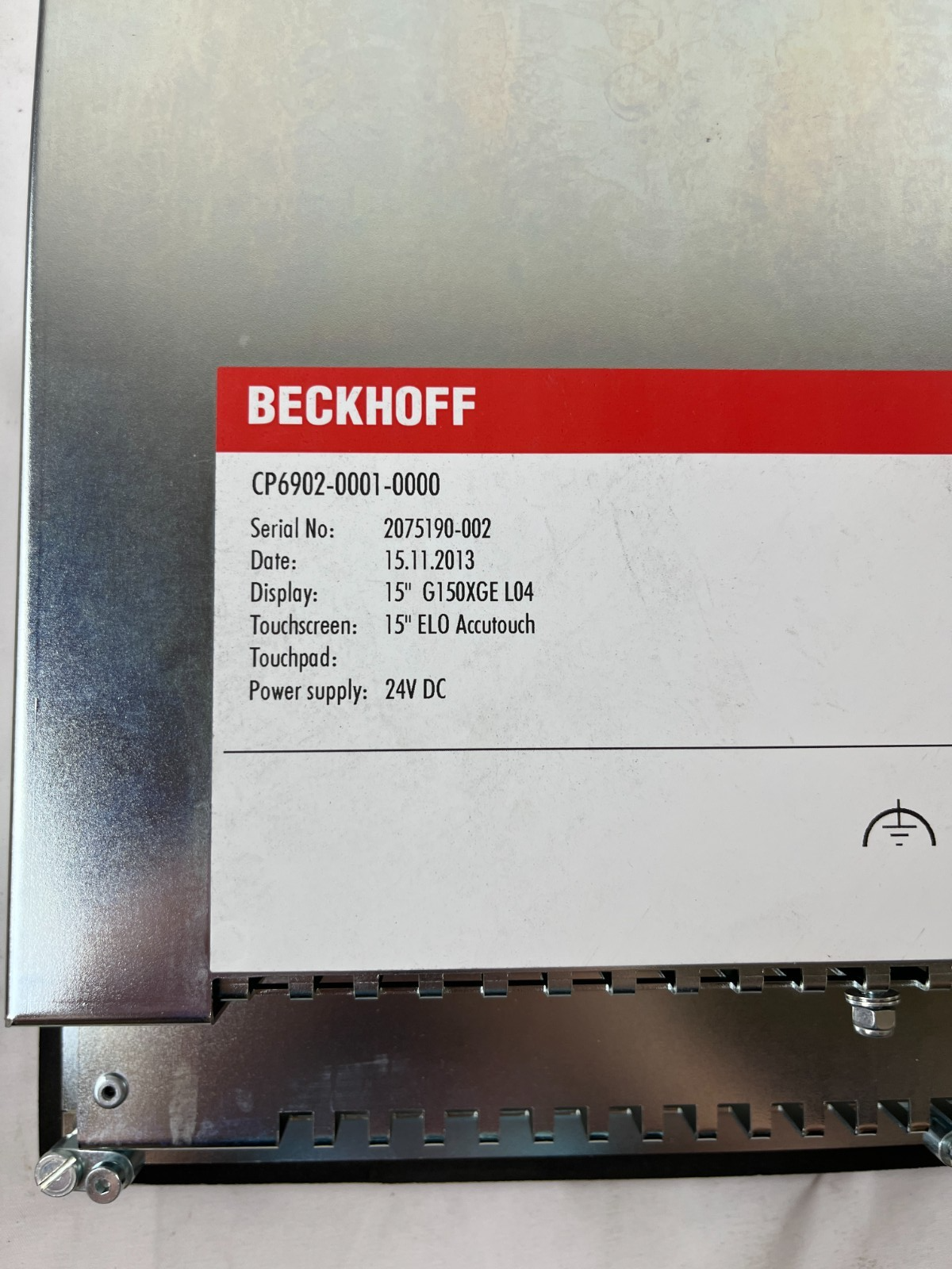 Beckhoff CP6902-0001-0000 15" ELO Accutouch HMI Control Panel DVI/USB 24V DC New