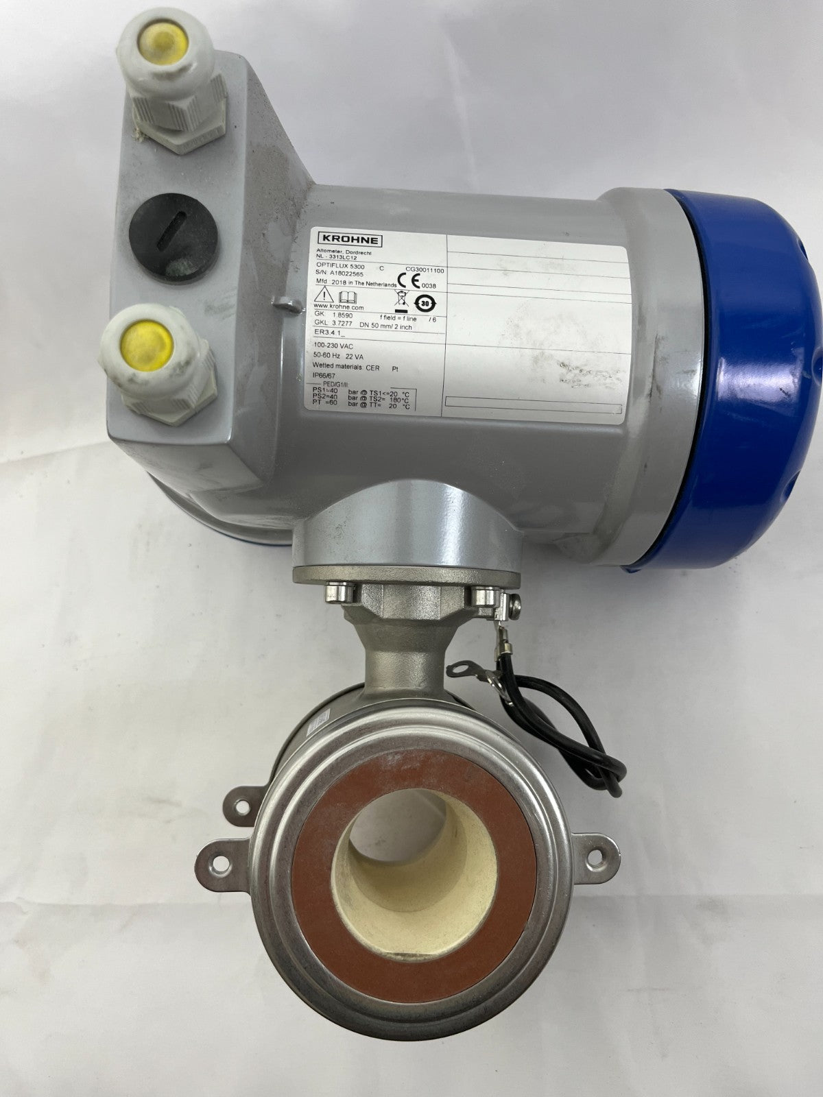 Krohne OPTIFLUX 5300 DN50 Electromagnetic Flowmeter CER Pt IP66 Hardly Used 2018