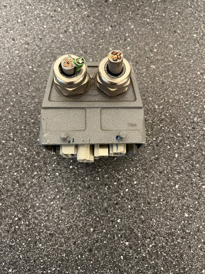 Harting Han Industrial Connector with Mixed Power & Data Modules - Used