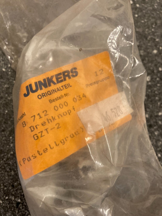Junkers Bosch Boiler Rotary Knob PN: 8712000034 - NOS ZR/ZSR/ZWR CL/CLR/CLN