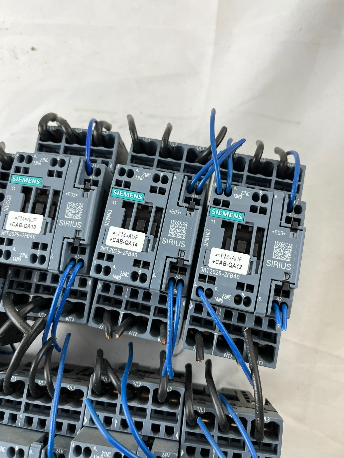 Lot of 10x Siemens Sirius 3RT2025-2FB40 Contactor 24V DC Motor Contactors Used