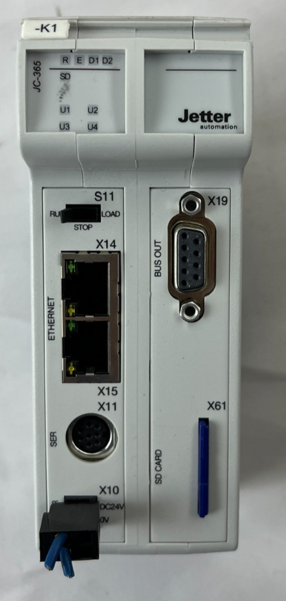 Jetter JC-365-4-R JetControl 365 PLC Controller 24VDC Ethernet Used Working