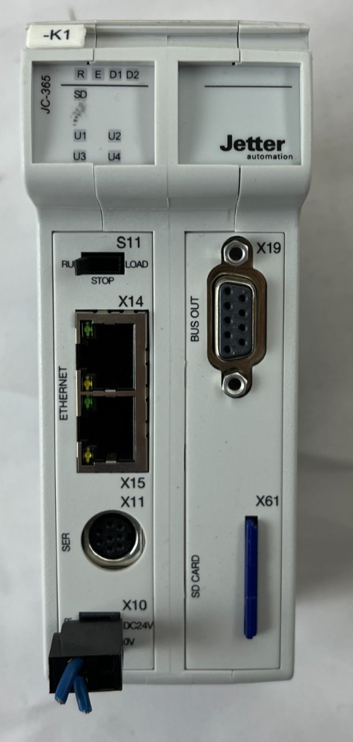Jetter JC-365-4-R JetControl 365 PLC Controller 24VDC Ethernet Used Working