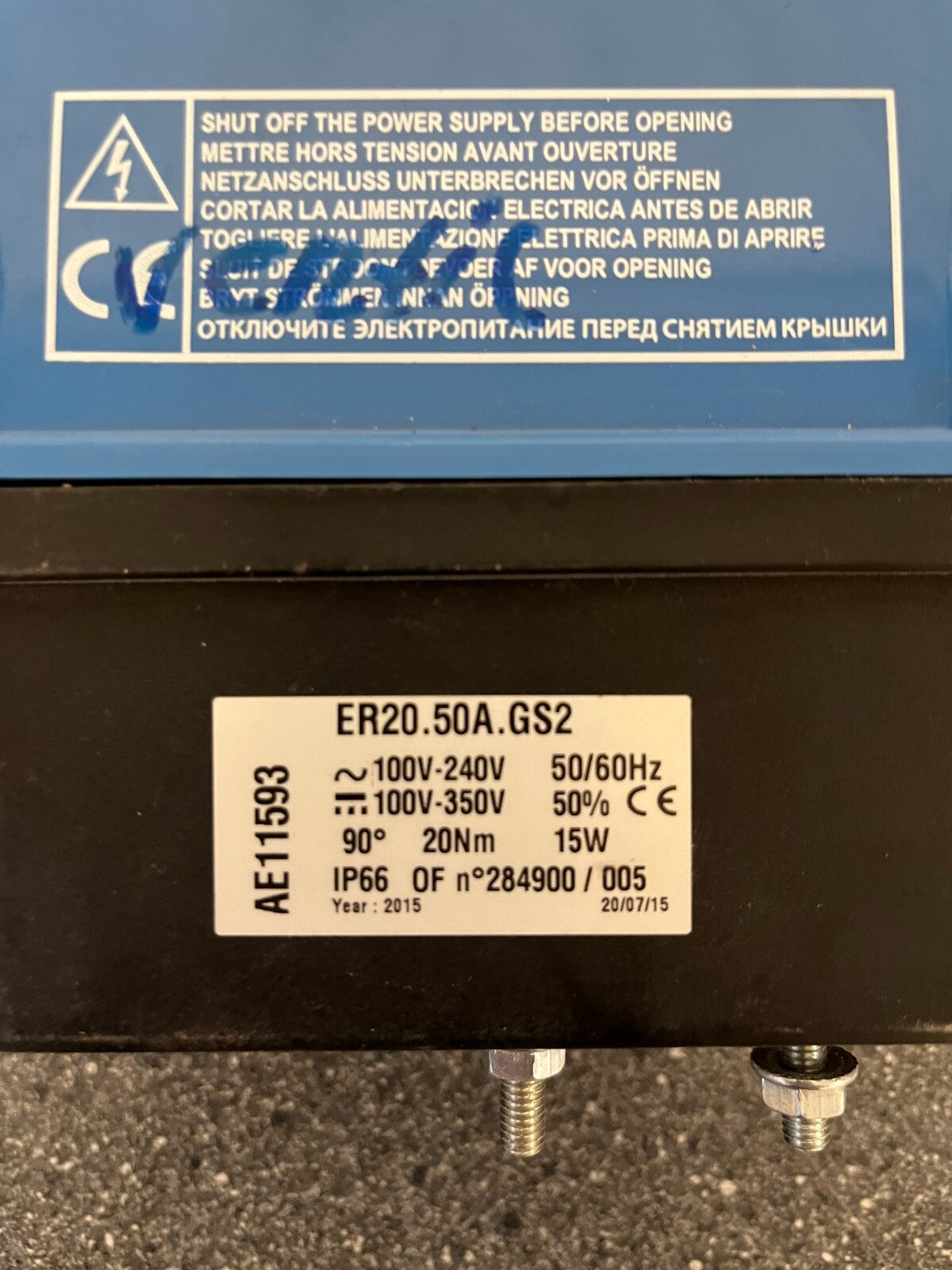 SOCLA Electric Actuator ER20.50A.GS2, 100-240V/100-350V, IP66, Tested & Working
