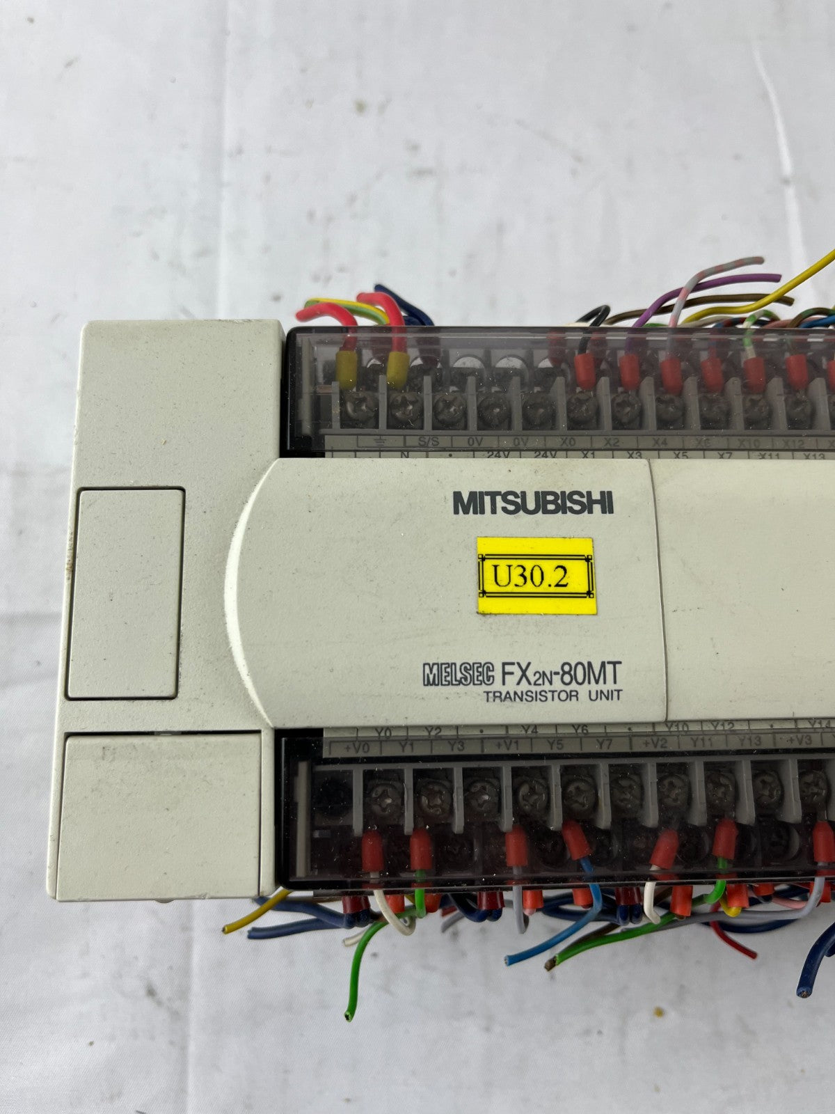 Mitsubishi MELSEC FX2N-80MT-ESS/UL PLC 80 I/O Transistor Unit 100–240VAC Used