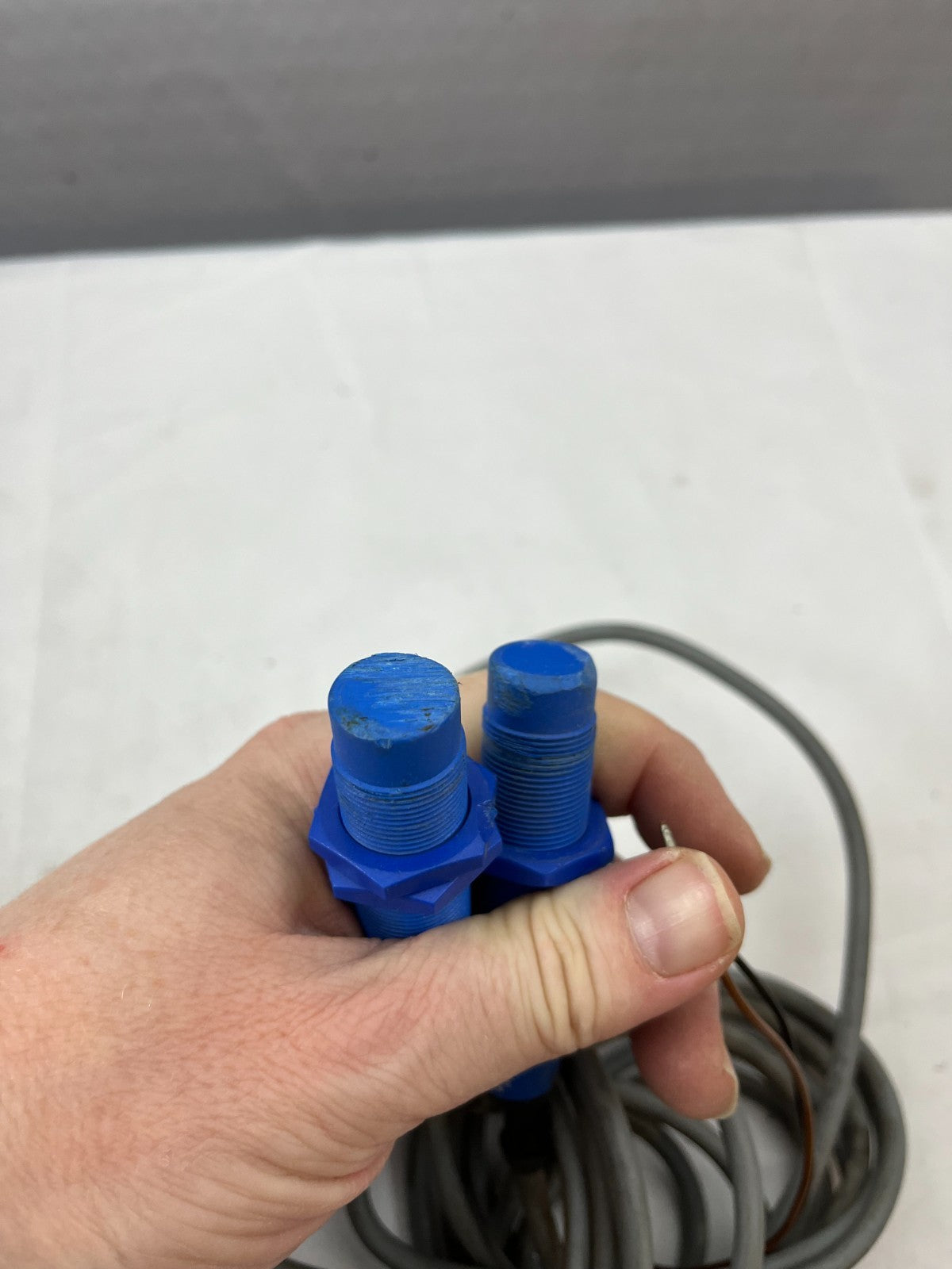 2x Electromatic EI1808NPOP Inductive Proximity Sensors M18 8mm DC 10-40V NPN