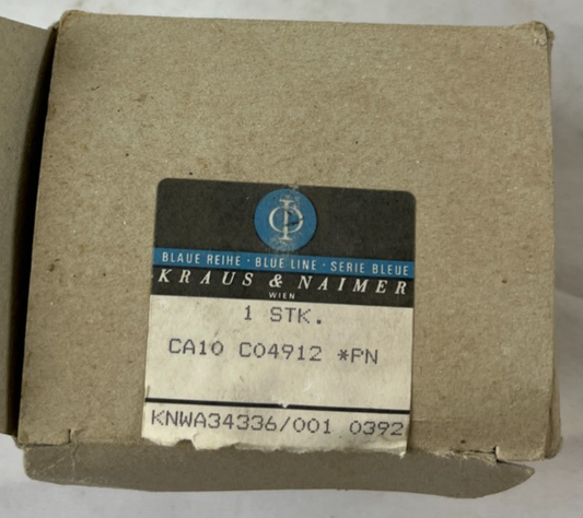Kraus & Naimer CA10 C04912 Rotary Cam Switch 0-1-2-3 Position Selector New